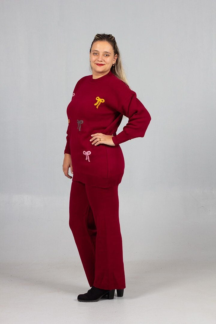 Konforlu Şıklık: 40-44 Beden Standart Kalıp Kazak Pantolon Takım