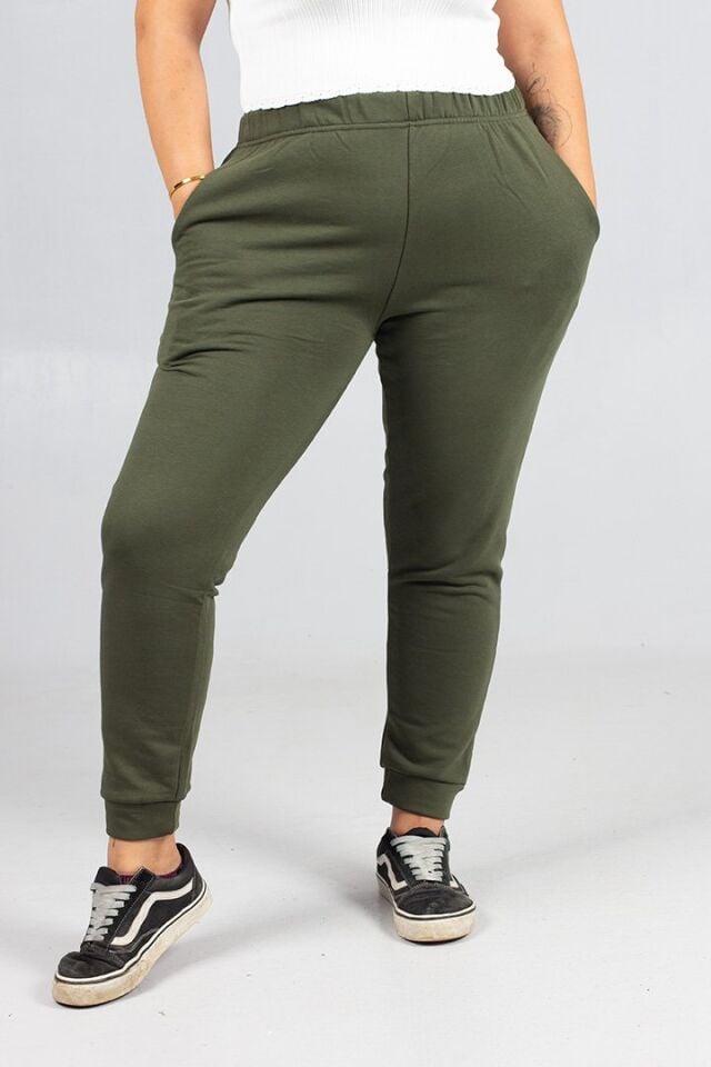 3 İplik Penye Eşofman Altı Büyük Beden | Şardonsuz Rahat Kesim