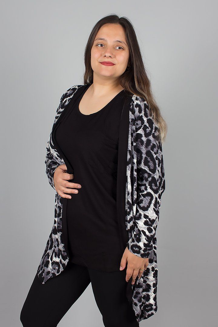 Büyük Beden Kolsuz Bluz Ve Ceket İkılı Takım