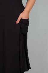 Büyük Beden Kadın Giyim Şalvar Model Elbise siyah - L