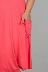 Büyük Beden Kadın Giyim Şalvar Model Elbise Pembe - S