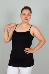 Büyük Beden Askılı Viskon Body