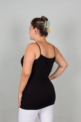 Büyük Beden Askılı Viskon Body