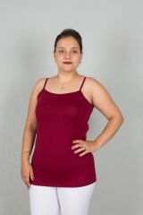 Büyük Beden Askılı Viskon Body