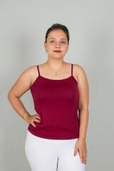 Büyük Beden Askılı Viskon Body