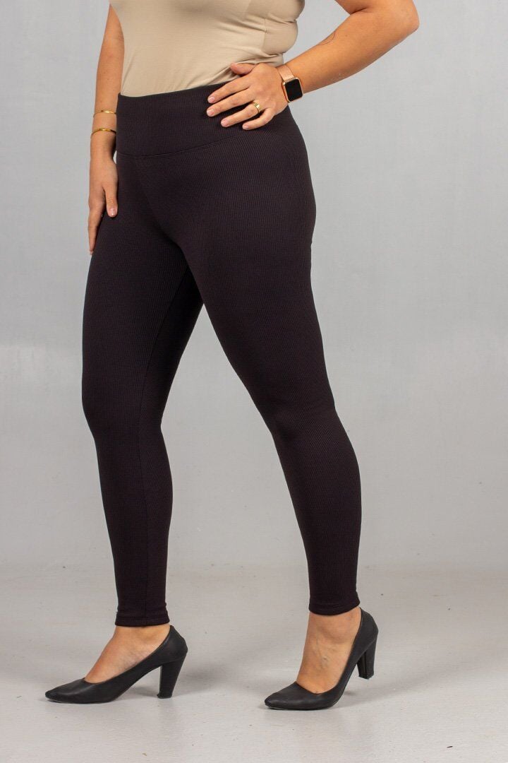 Büyük Beden Fitilli Şardonlu Tayt Sıcak Tutan Yumuşacık Dokulu