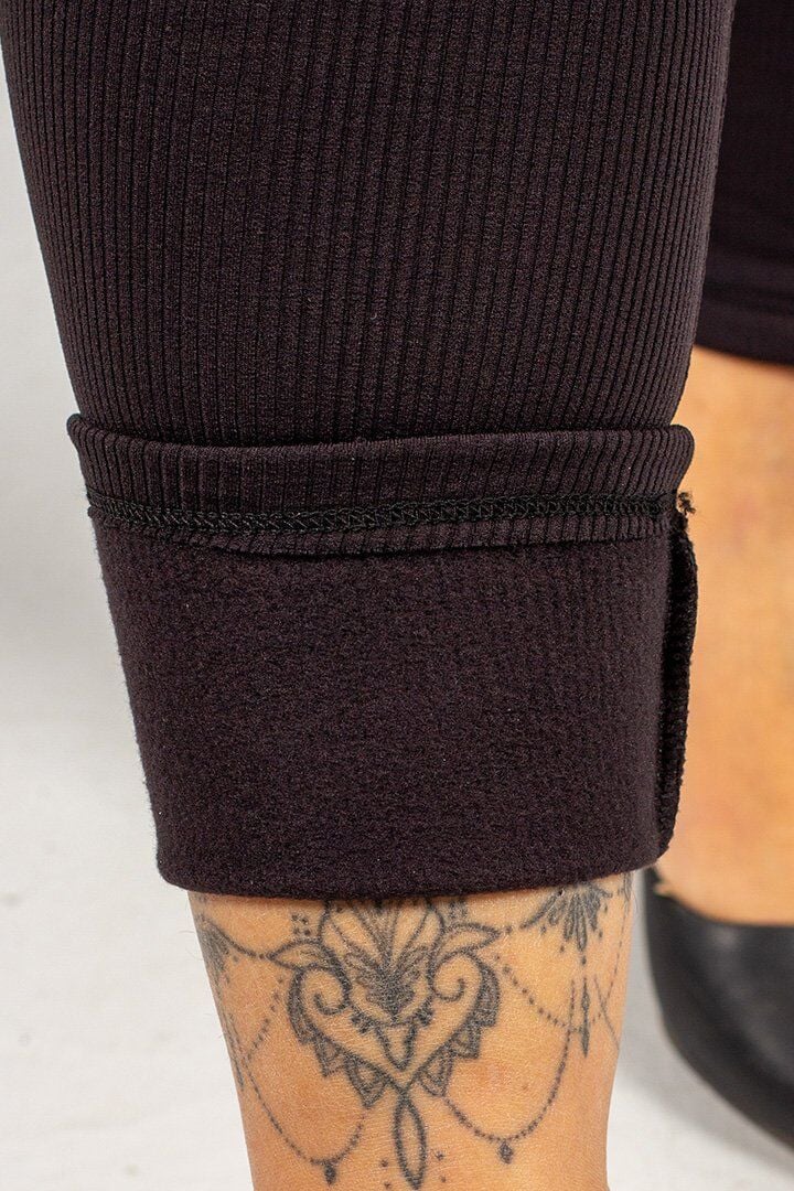 Büyük Beden Fitilli Şardonlu Tayt Sıcak Tutan Yumuşacık Dokulu