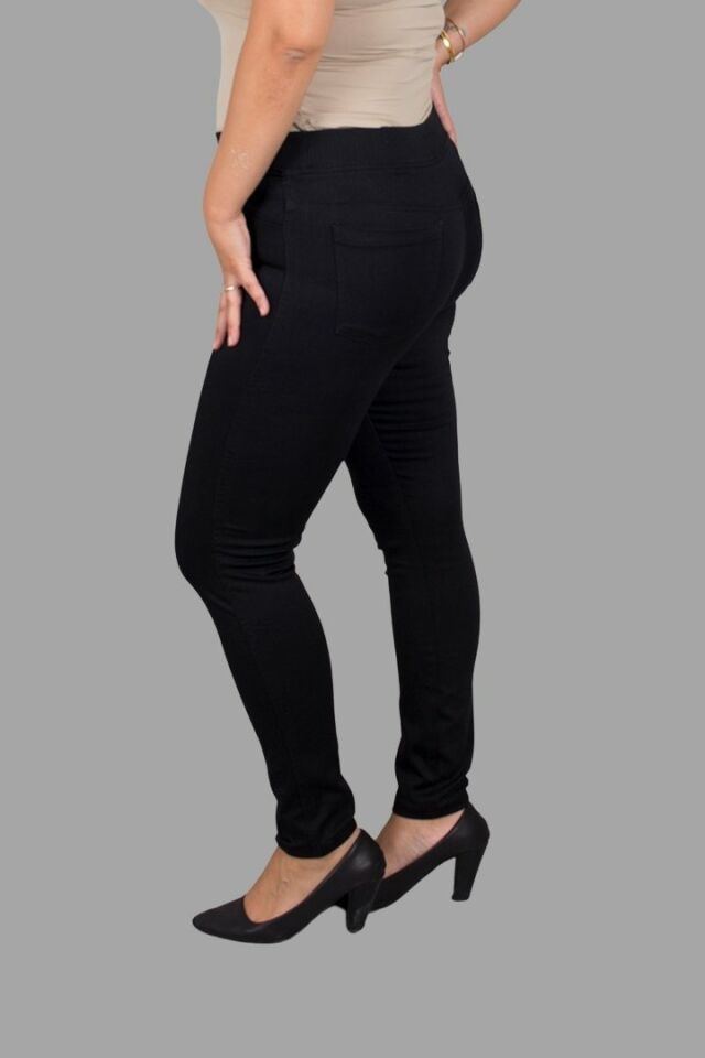 Likralı Büyük Beden Slim Modeli Fit Siyah Kot