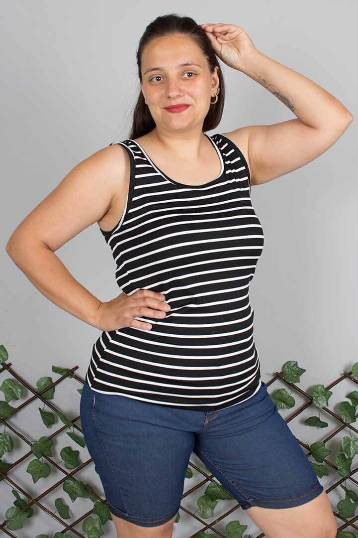 Yazın Vazgeçilmezi! Büyük Beden Kaşkorse Kolsuz Bluz