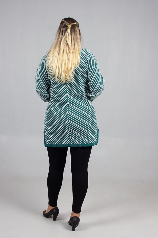 Düğmeli Sakallı Triko Hırka Yumuşacık Dokulu Şık ve Rahat Standart 46 Bedene Kadar