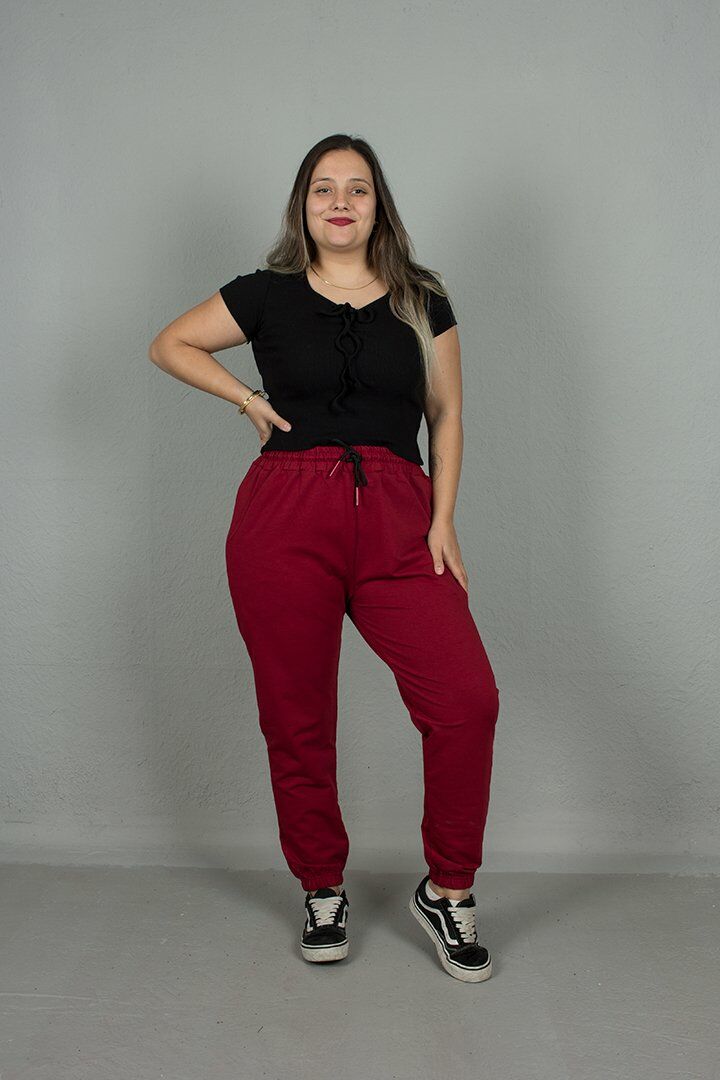 Büyük Beden Paçası Lastikli Penye Eşofman Altı