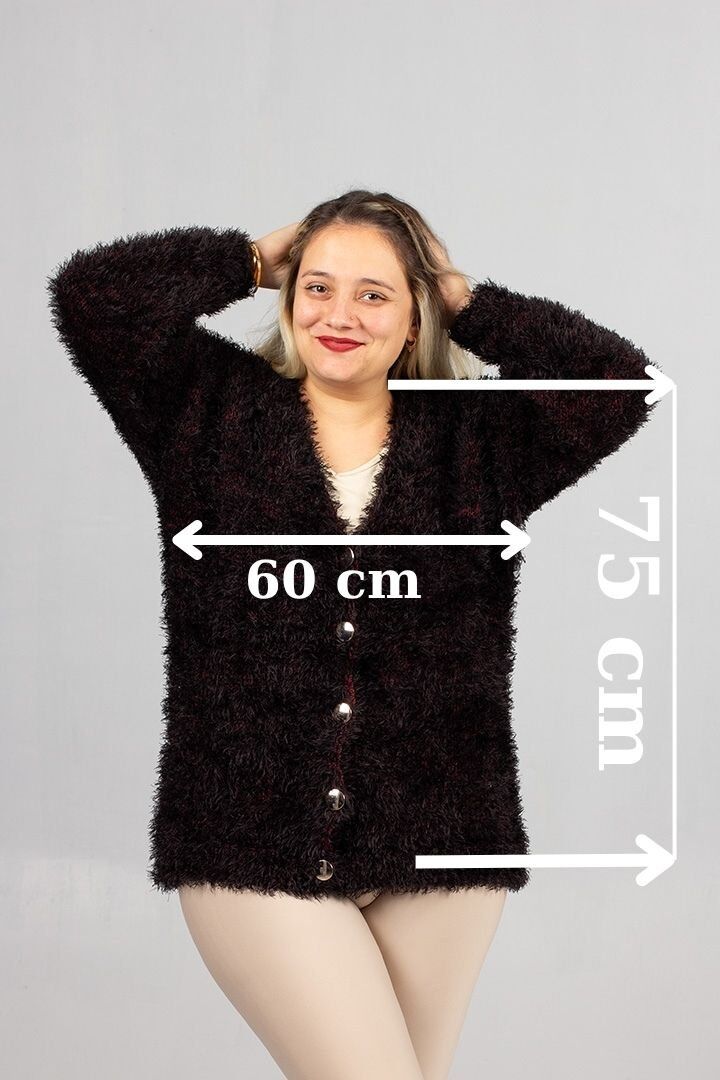 Konfor ve Şıklığı Bir Arada Sunan Büyük Beden Sakallı Triko Hırka