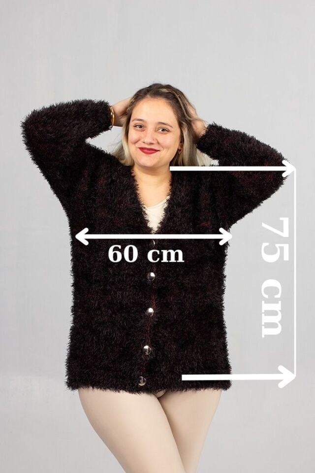 Konfor ve Şıklığı Bir Arada Sunan Büyük Beden Sakallı Triko Hırka