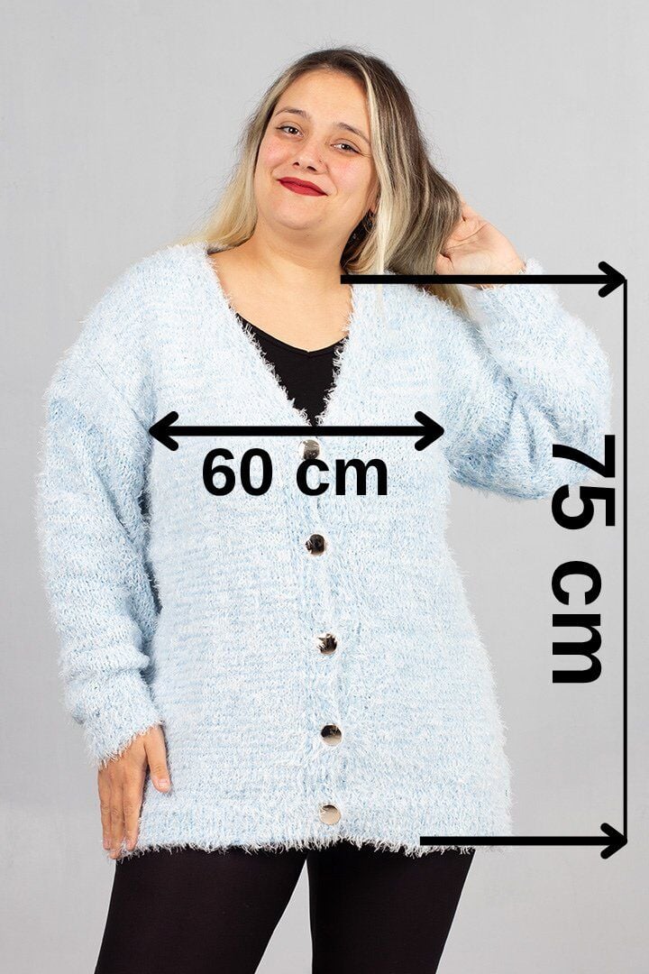 Konfor ve Şıklığı Bir Arada Sunan Büyük Beden Sakallı Triko Hırka